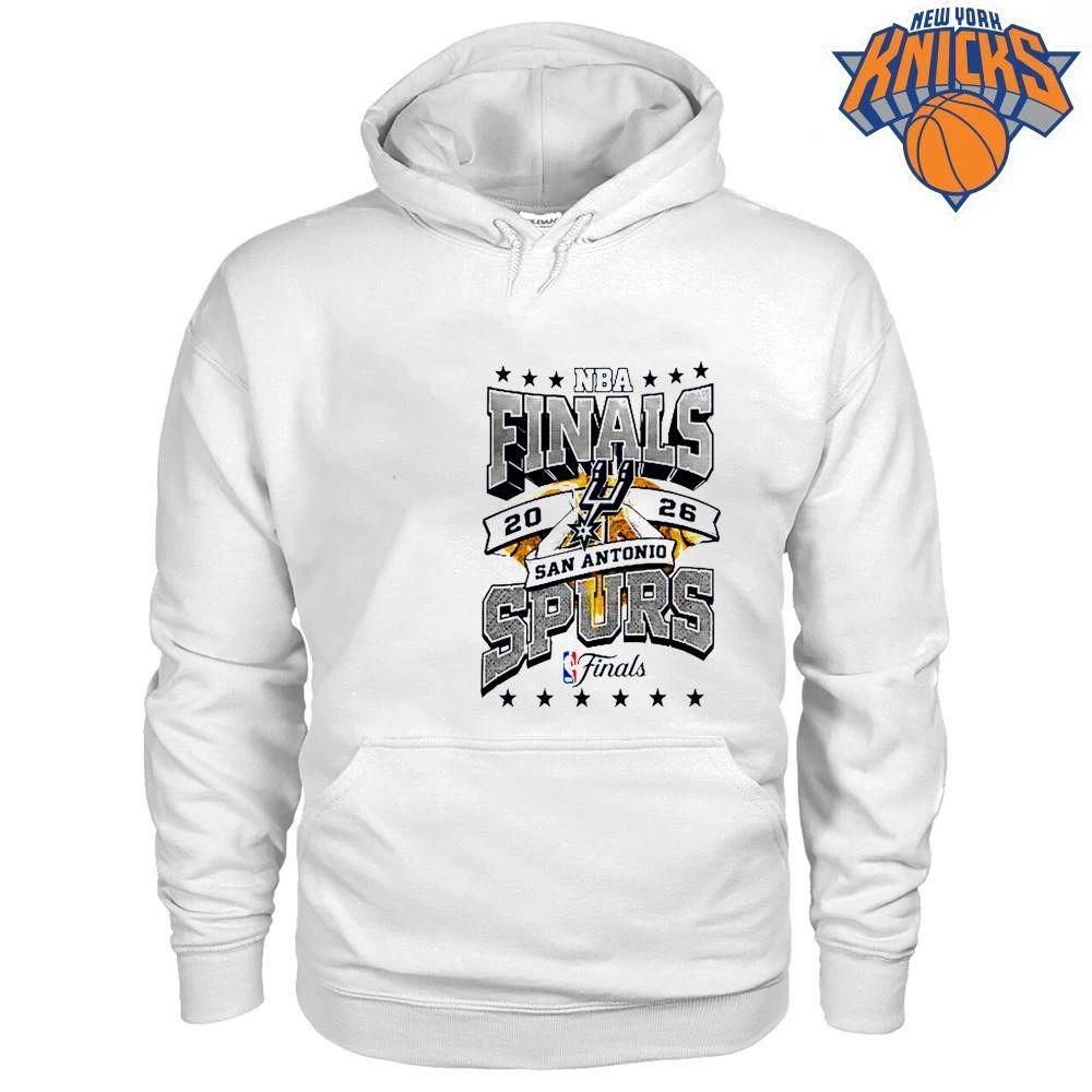 San Antonio Spurs Golden Basketball Trophy Graphic Logo Typography NBA Finals 2026 Shirt