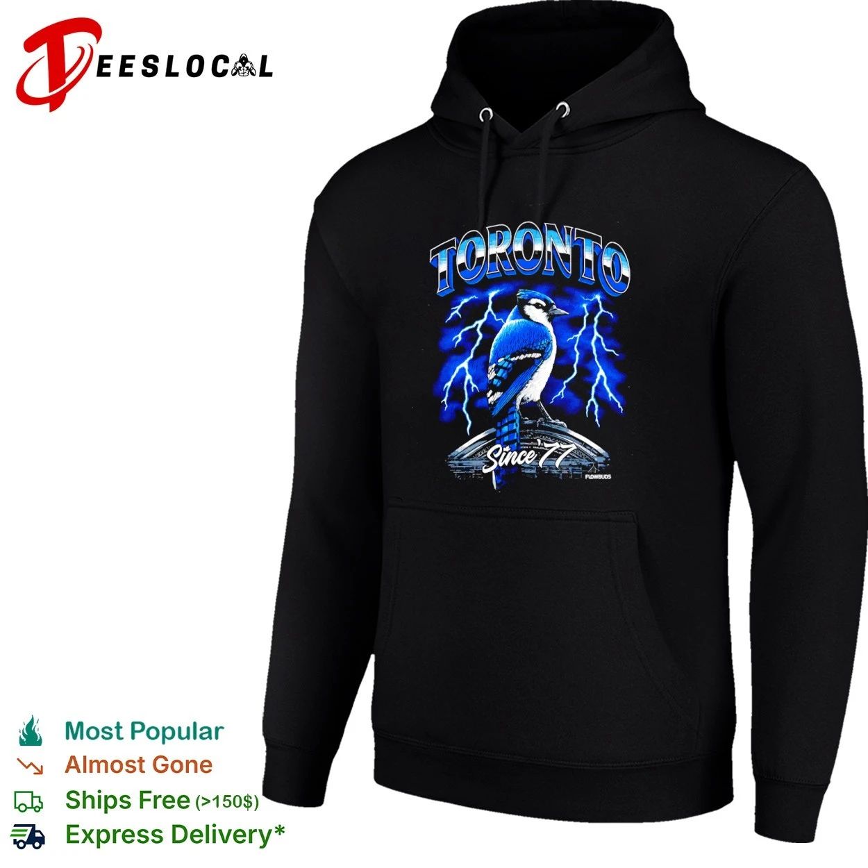 Toronto Blue Jays Since 77 Lightning Bird T-shirt