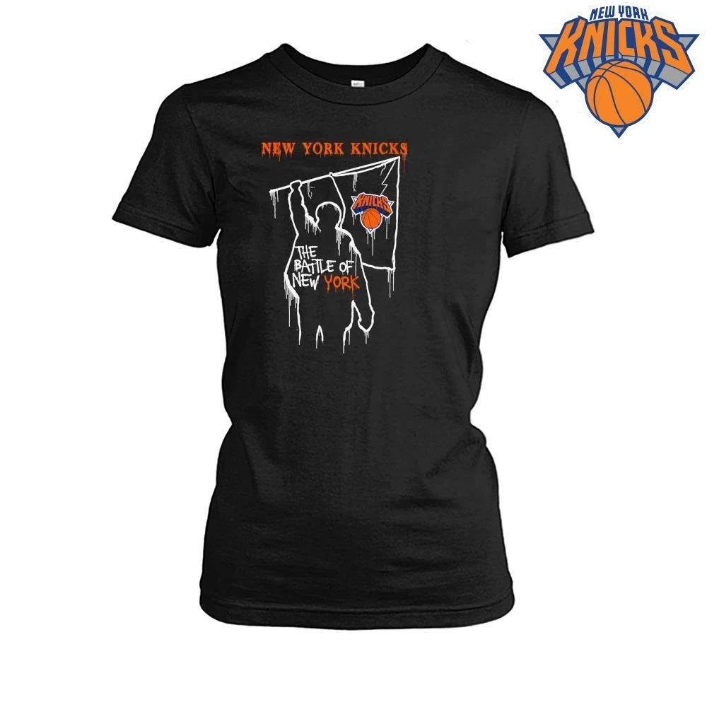 New York Knicks The Battle of New York Flag Graphic Silhouette Shirt