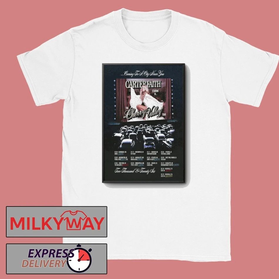 Carter Faith 2026 The Cherry Valley Shows Poster shirt
