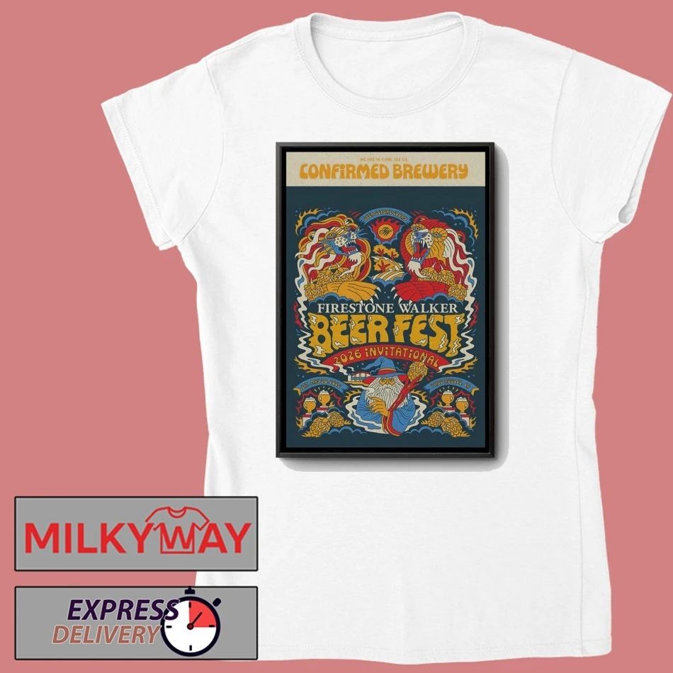 Firestone Walker Beer Fest May 30 2026 Paso Robles, CA Poster shirt