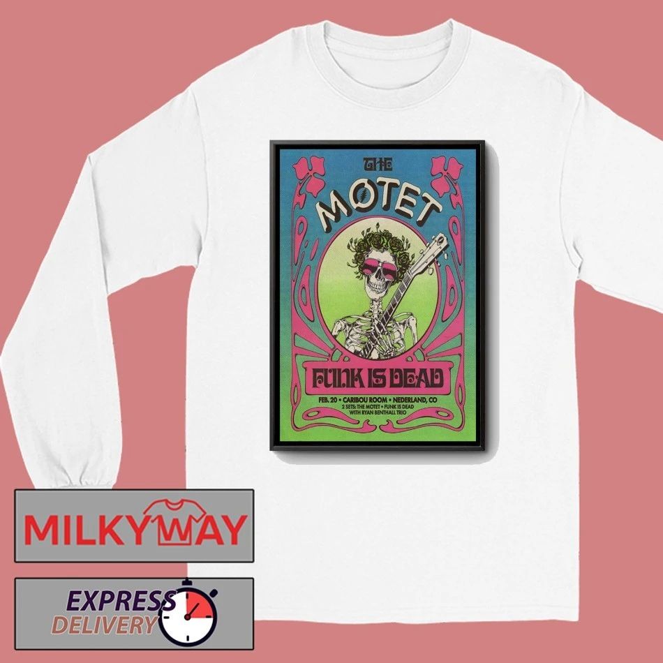 The Motet Feb 20 2026 Caribou Room Nederland CO Poster shirt
