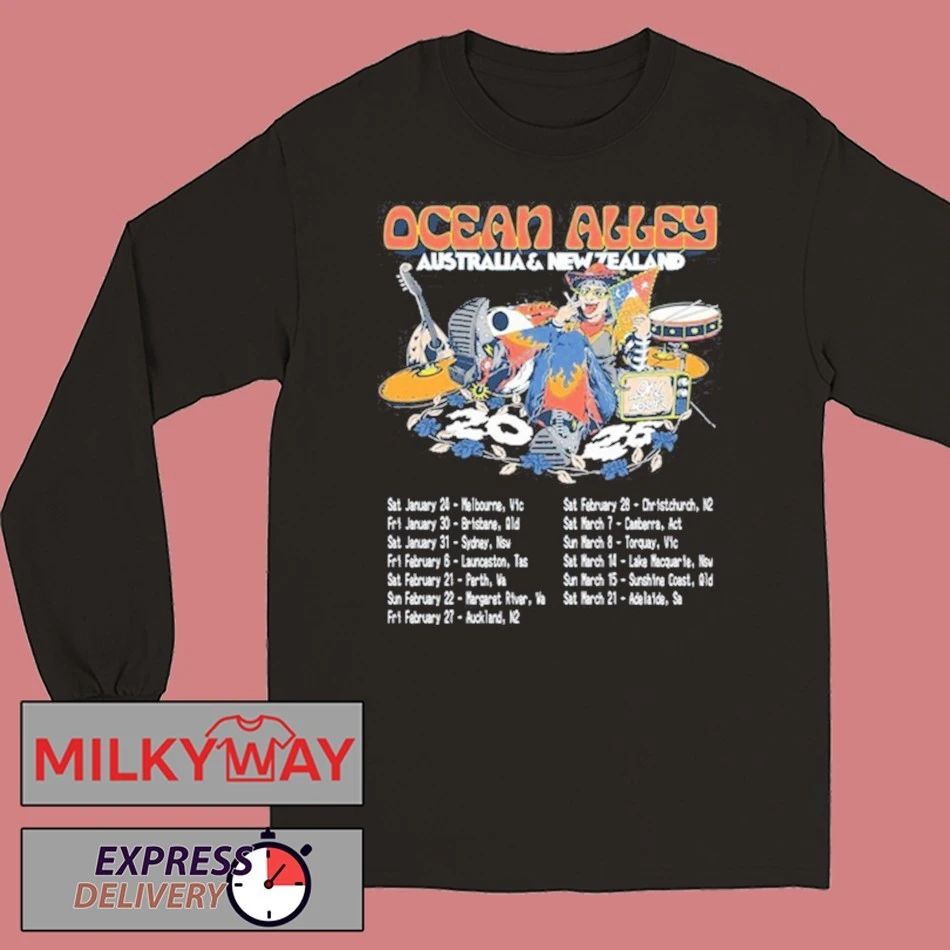 Ocean Alley Tee Tour Jan + Feb + Mar 2026 shirt