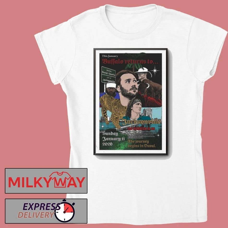 Jacksonville Jan 11 2026 Poster The Journey Begins In Duval shirt