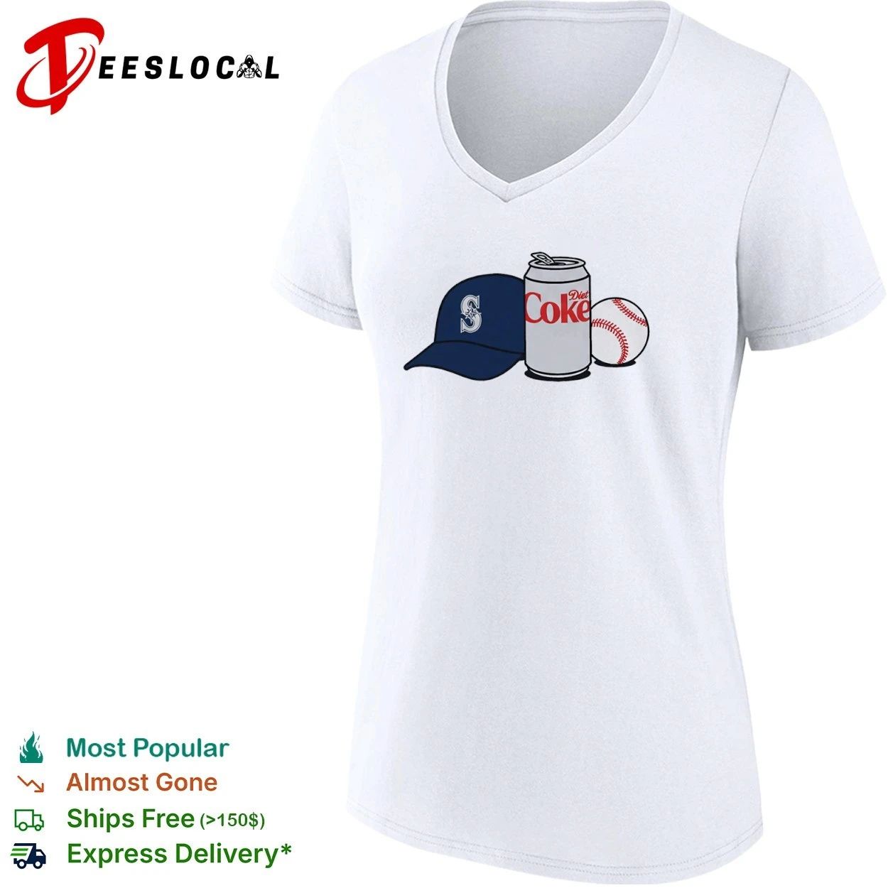 Seattle Mariners Diet Coke Baseball 2026 Mariners T-shirt