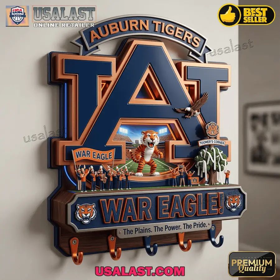 Auburn Tigers Premium Wall Key Holder