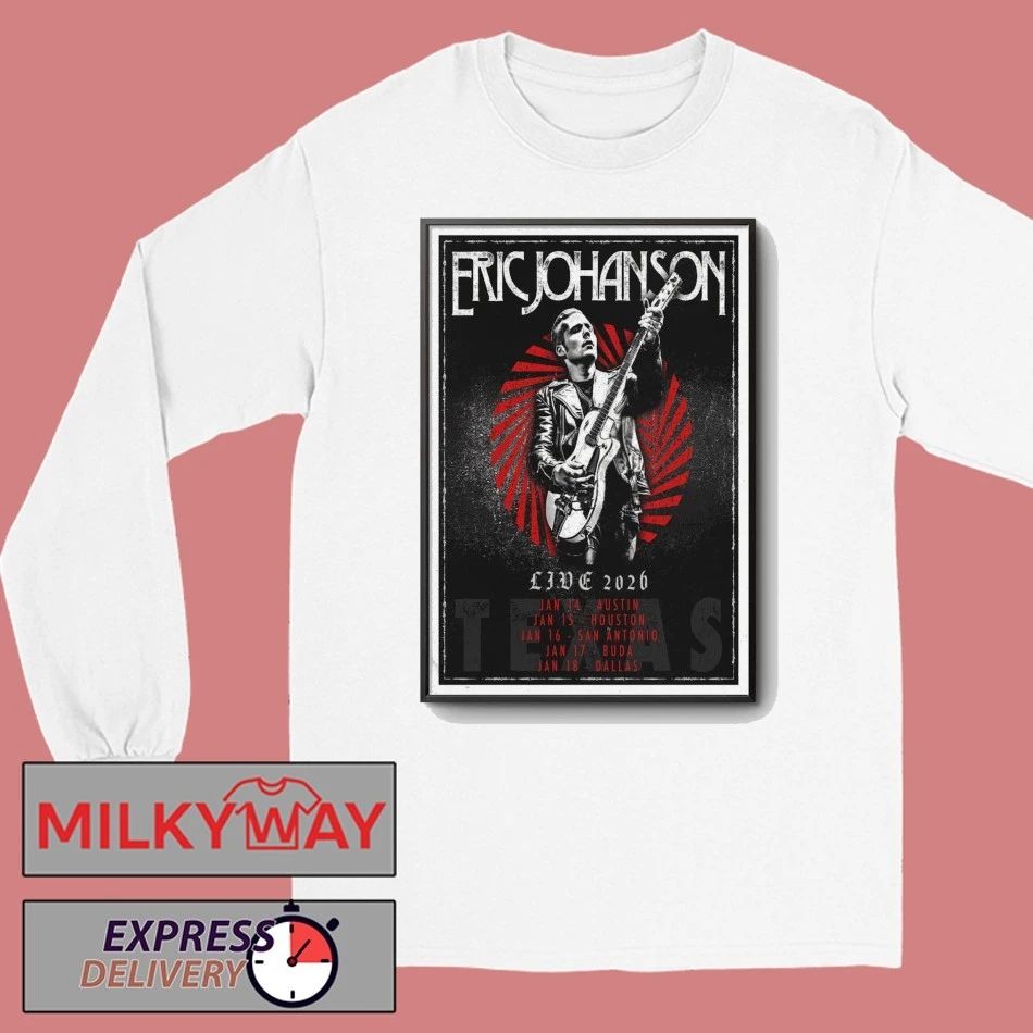 Eric Johanson Tour Jan 2026 Texas Poster shirt