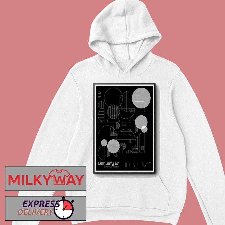 Genuary 21 Bauhaus Area V1 Poster shirt