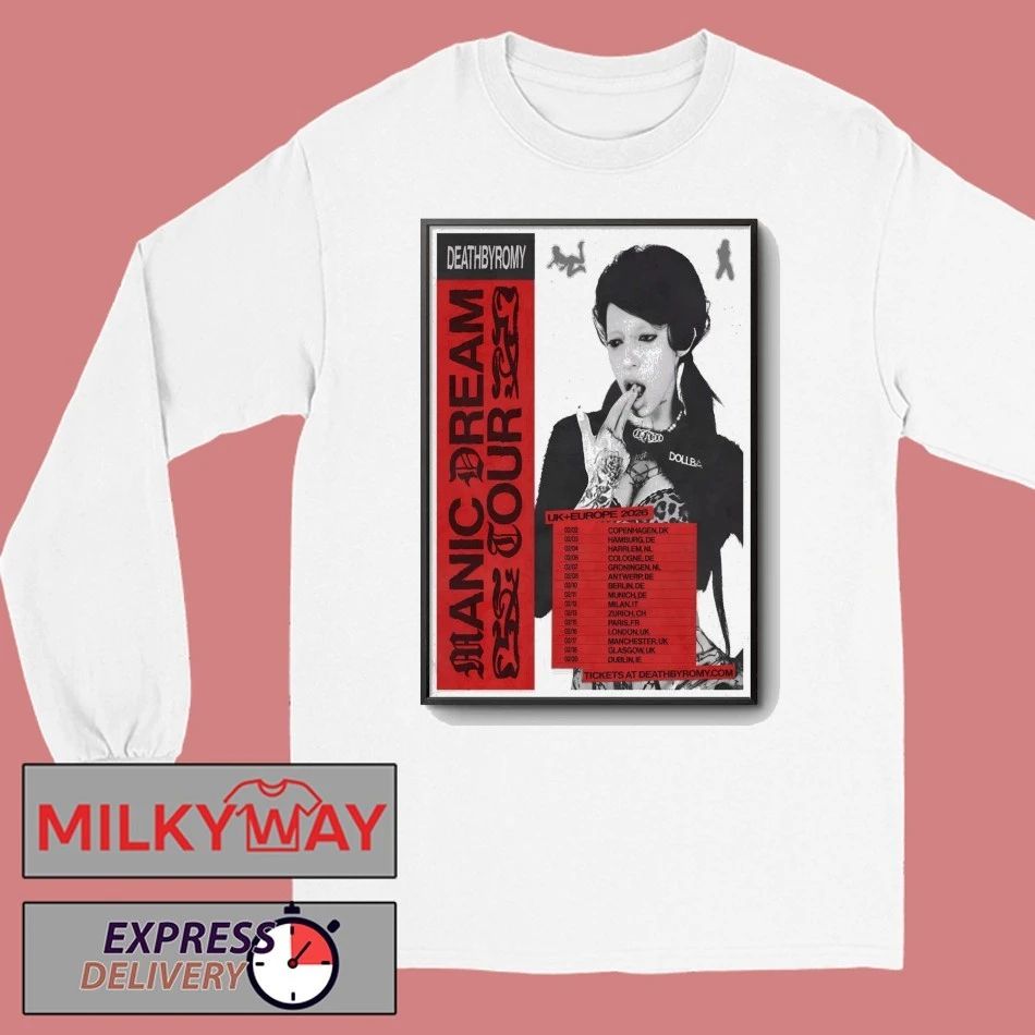 Deathbyromy UK And EU 2026 Tour Poster shirt