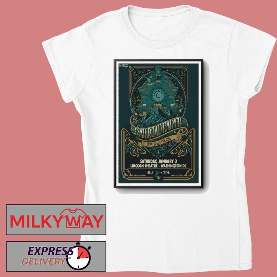 Railroad Earth Jan 3 2026 Poster Washington, DC shirt