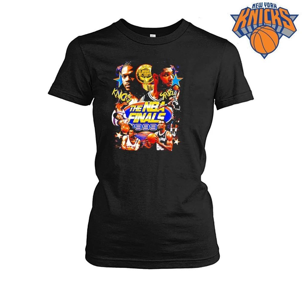 1999 NBA Finals San Antonio Spurs New York Knicks Vintage Graphic Tee Shirt