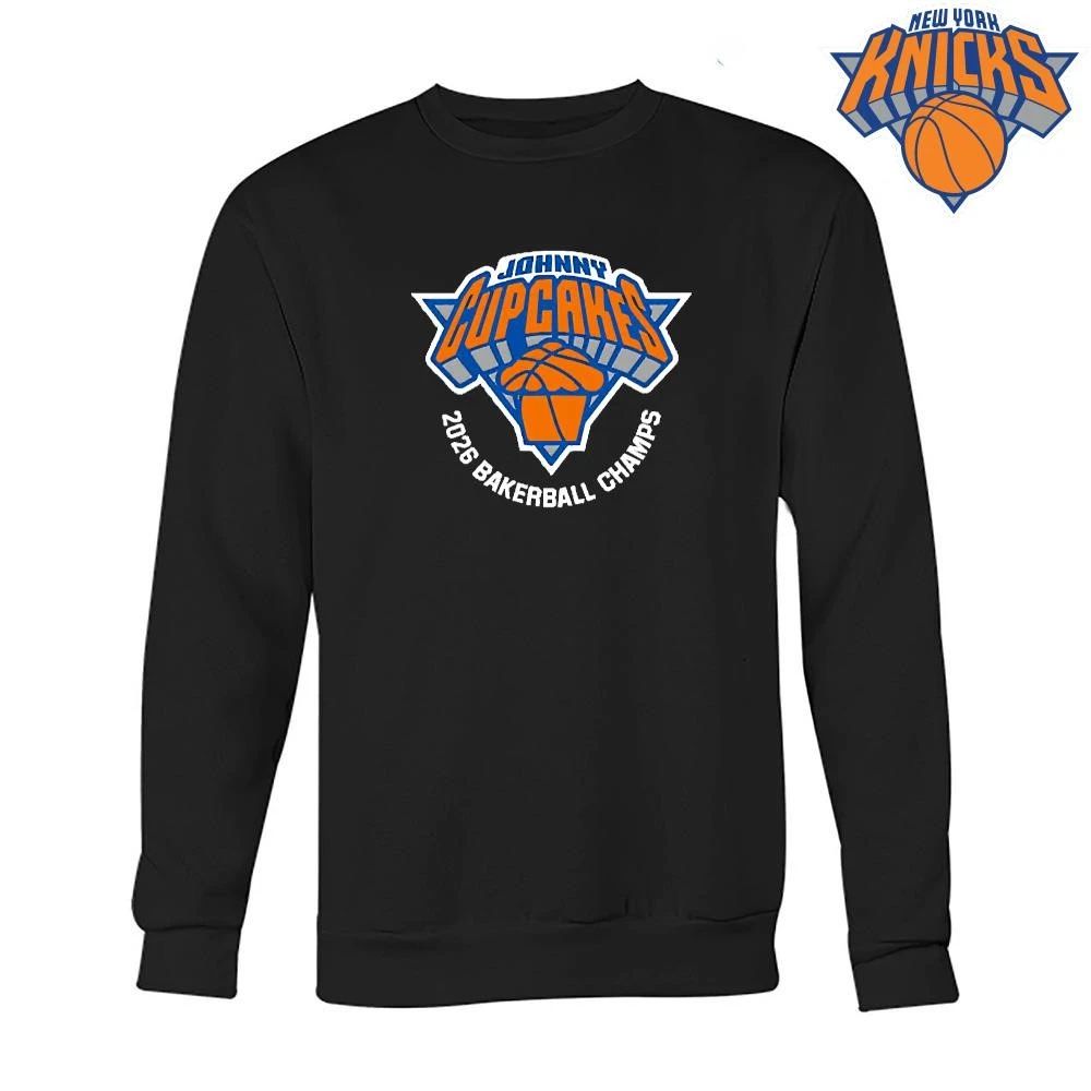 Johnny Cupcakes Bakerball Champs 2026 New York Basketball Parody Logo Shirt