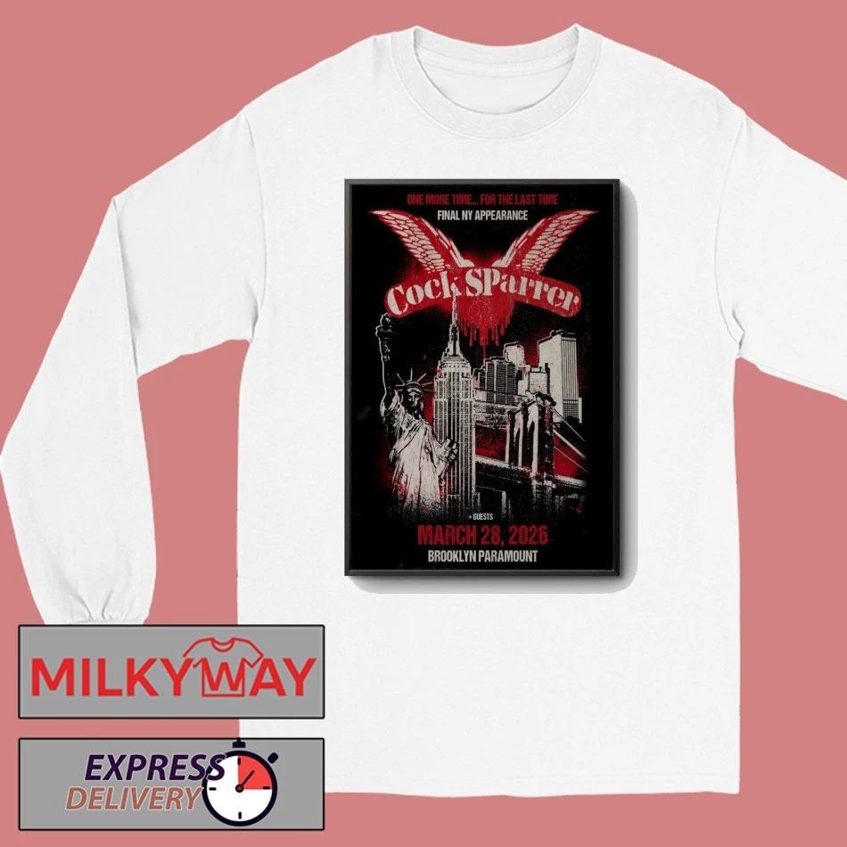 Cock Sparrer Event Brooklyn NY On Mar 28 2026 Poster shirt