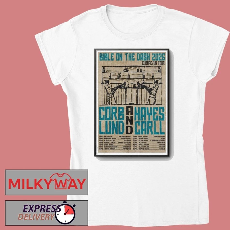Poster Corb Lund & Hayes Carll Tour Apr 2026 shirt