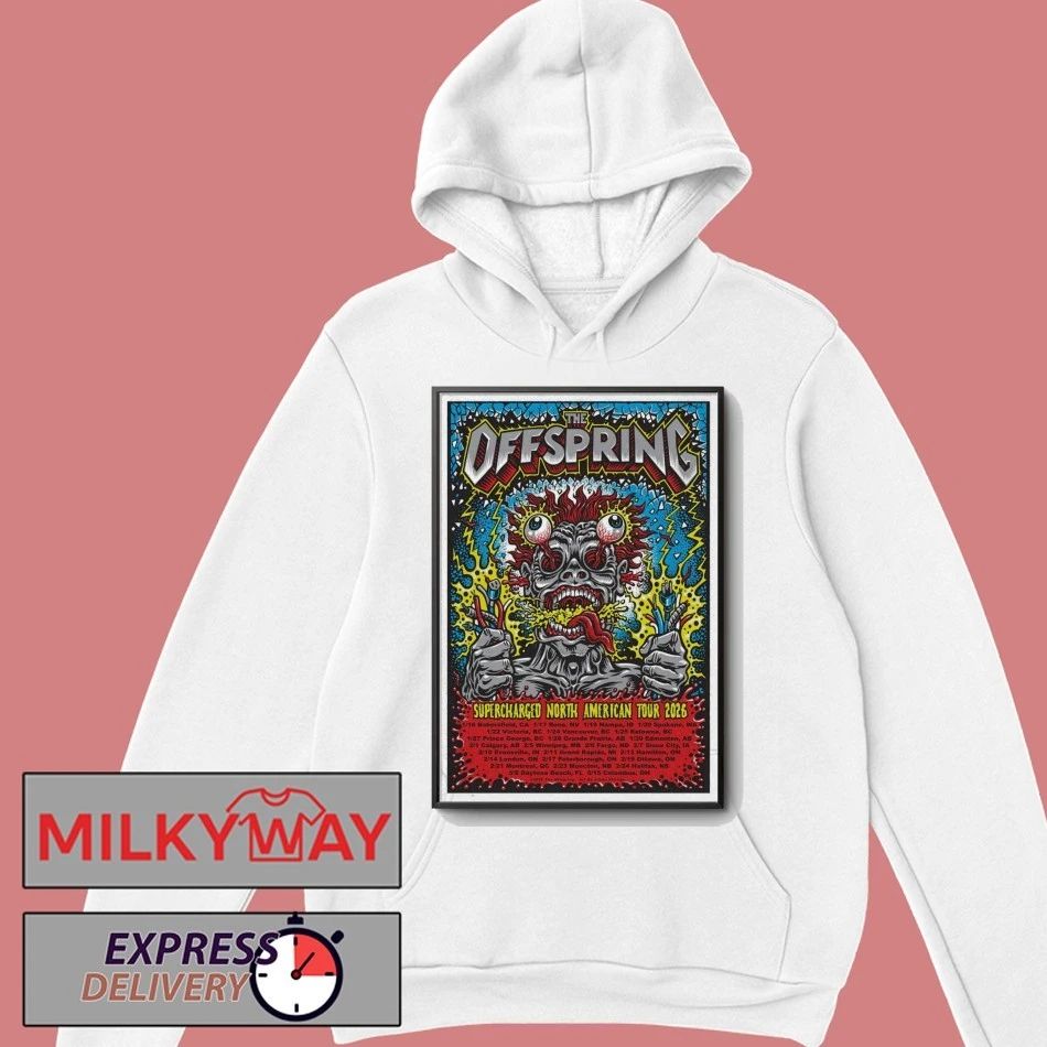 The Offspring Poster Supercharged Tour January 2026 shirt