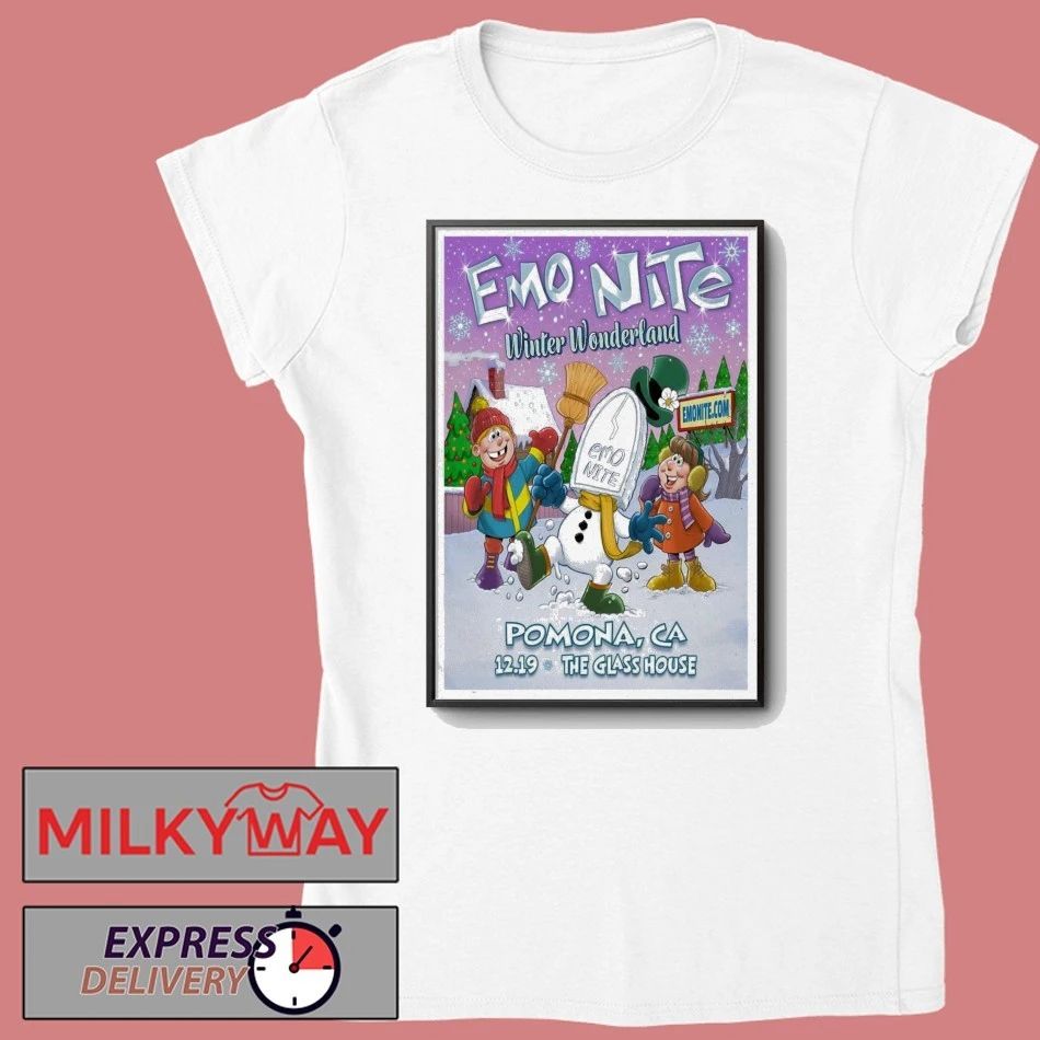 Emo Nite 12.19.2025 Pomona CA Poster shirt