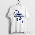 Classic Los Angeles Dodgers Together For California T Shirts
