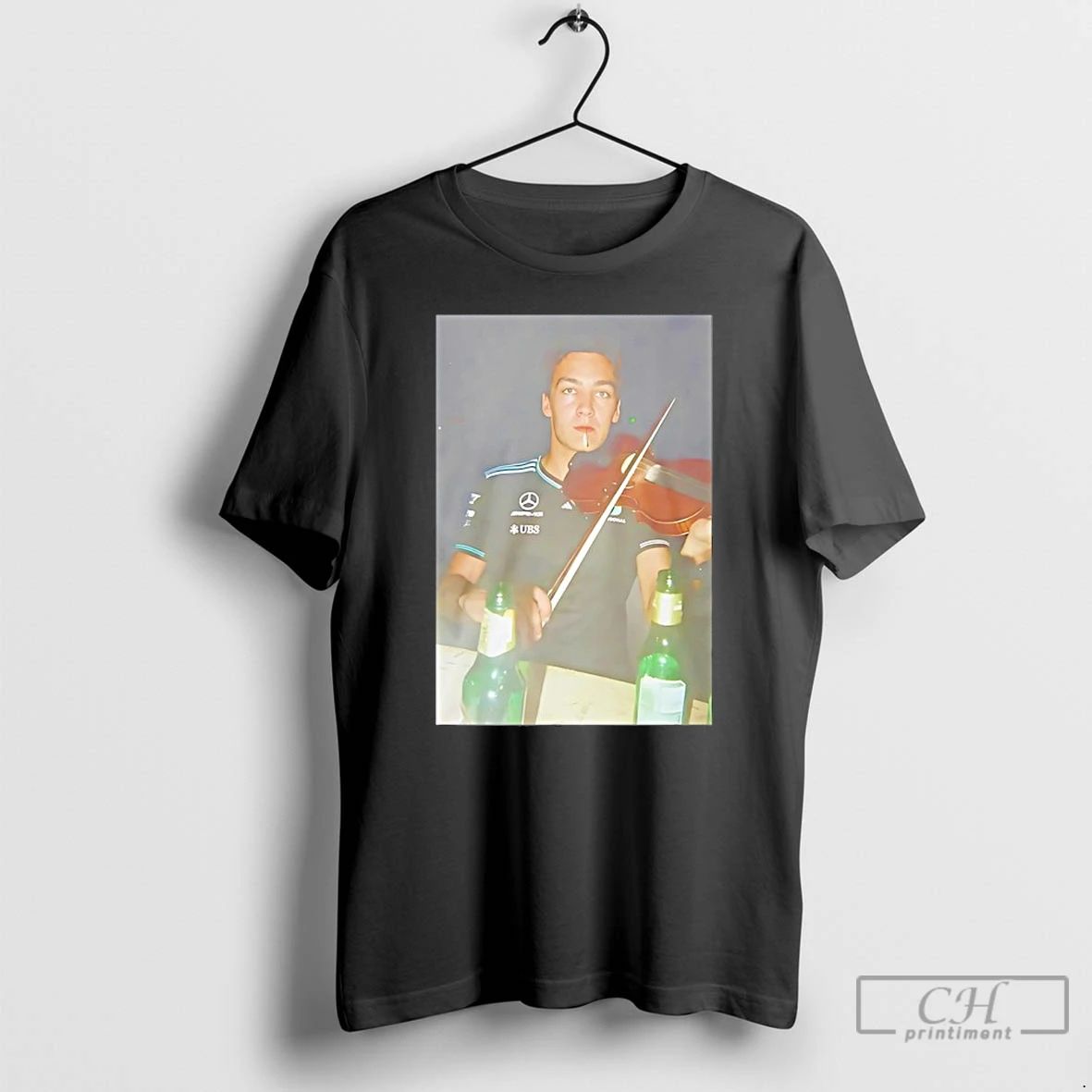 Classic George Russell Music Smoking Photo T Shirts