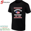 Ameruca 250th Birthday 1776-2026 US Map Flag T-shirt