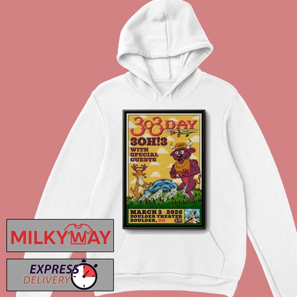 3OH3 Mar 3 2026 Boulder Theater In Boulder CO Poster shirt