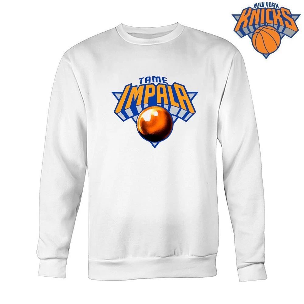 New York Knicks Champions NBA 2026 Tame Impala Currents Style Logo Basketball Shirt