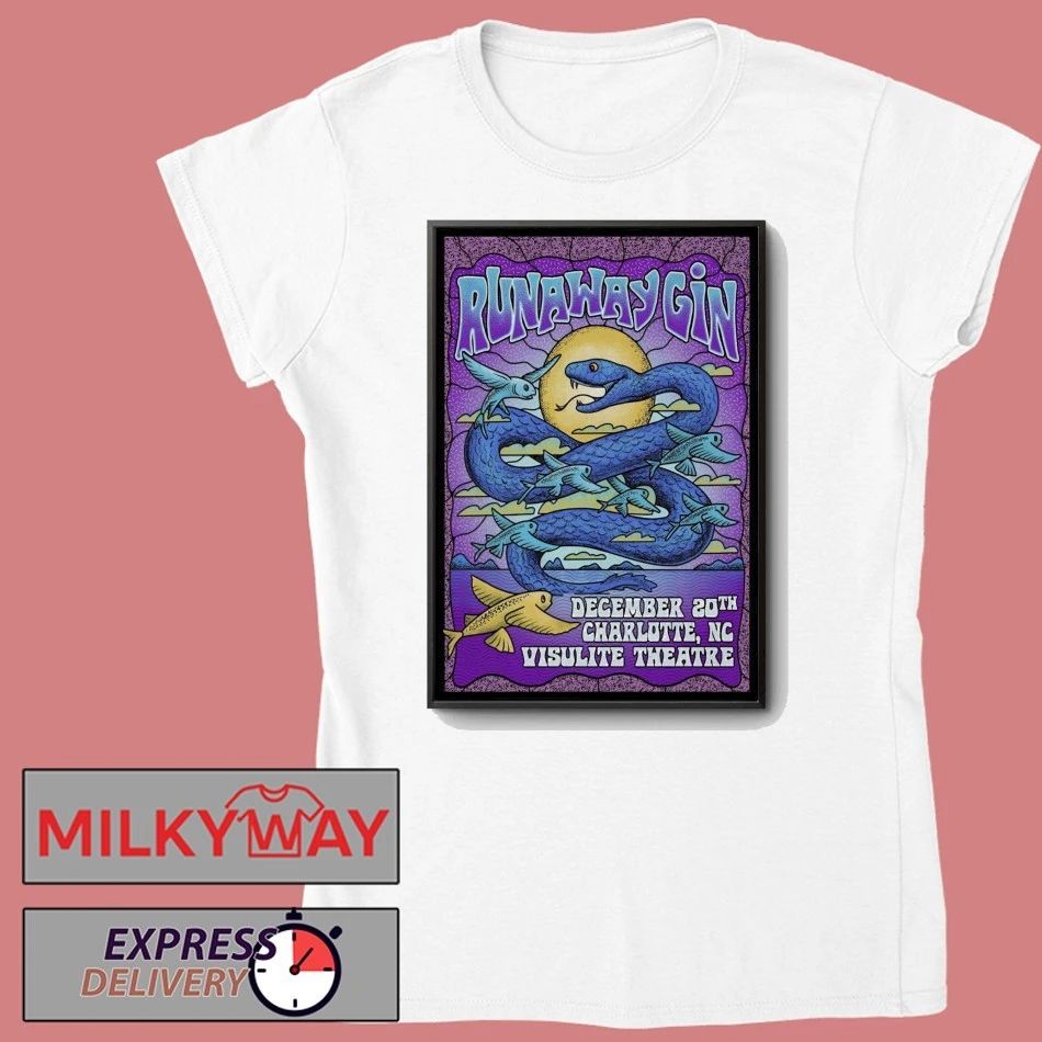 Runaway Gin 12.20.2025 Charlotte NC Poster shirt