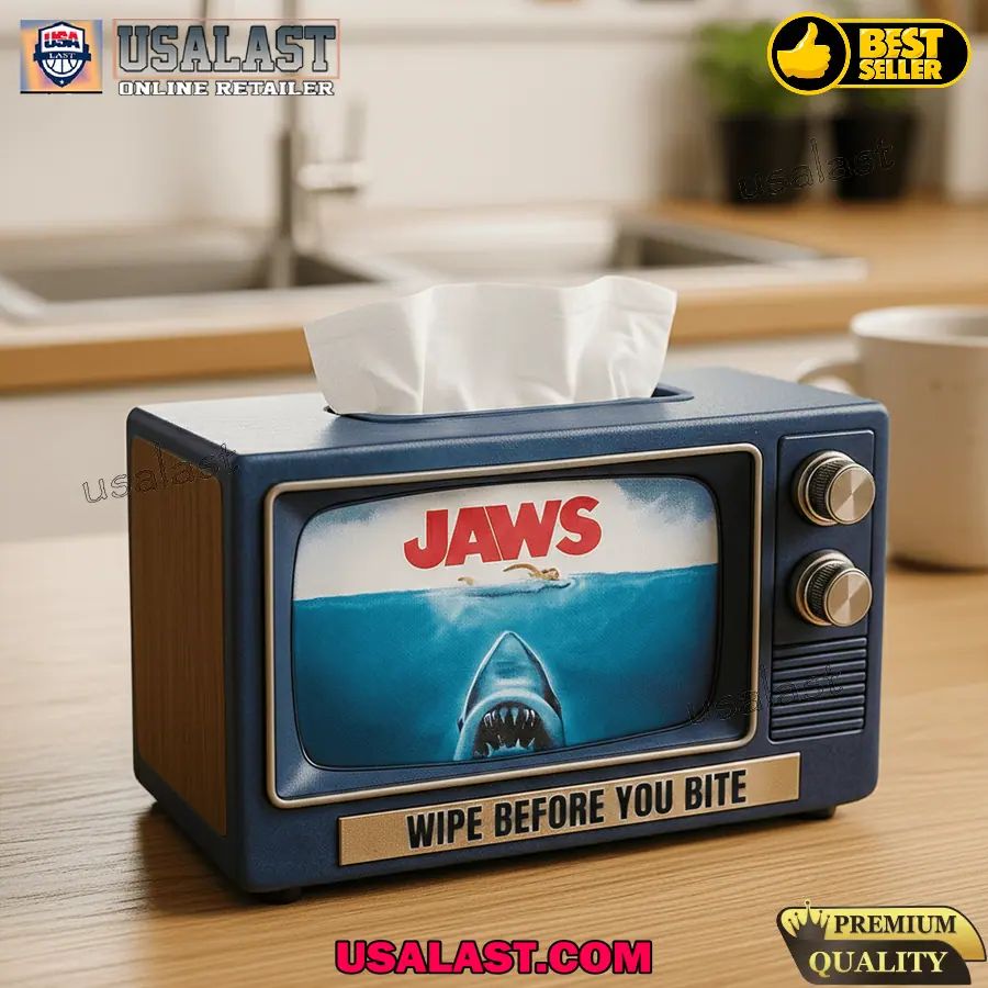 Jaws Movie Custom 3D Plastic Tissue Box
