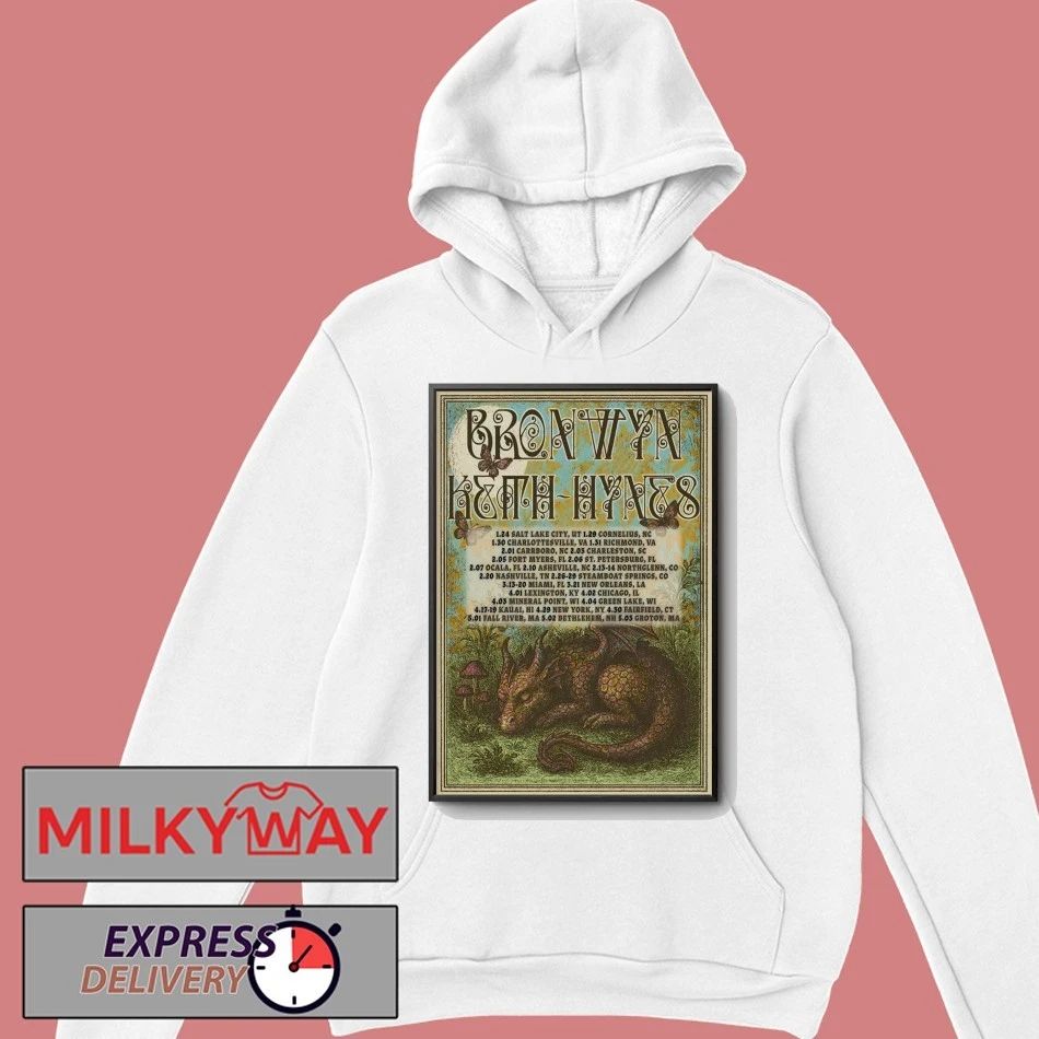 Poster Bronwyn Apr And May 2026 Tour shirt