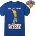 New York Knicks Champions NBA 2026 Statue Of Liberty Holding Larry O’Brien Trophy Shirt
