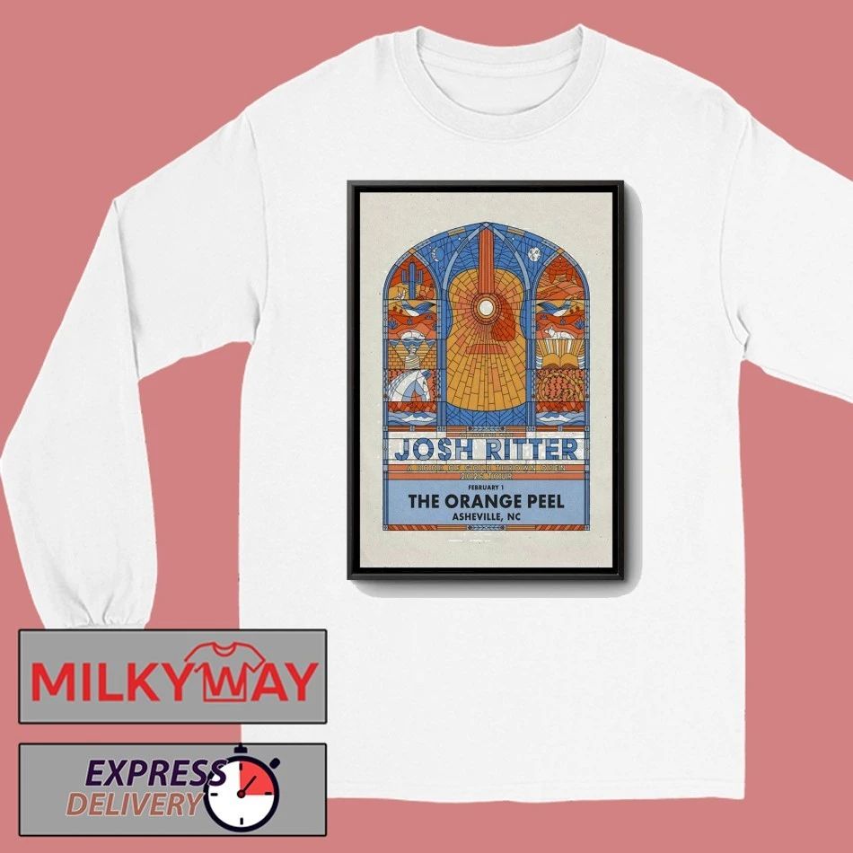 Josh Ritter Tour Asheville NC Feb 1 2026 Poster shirt