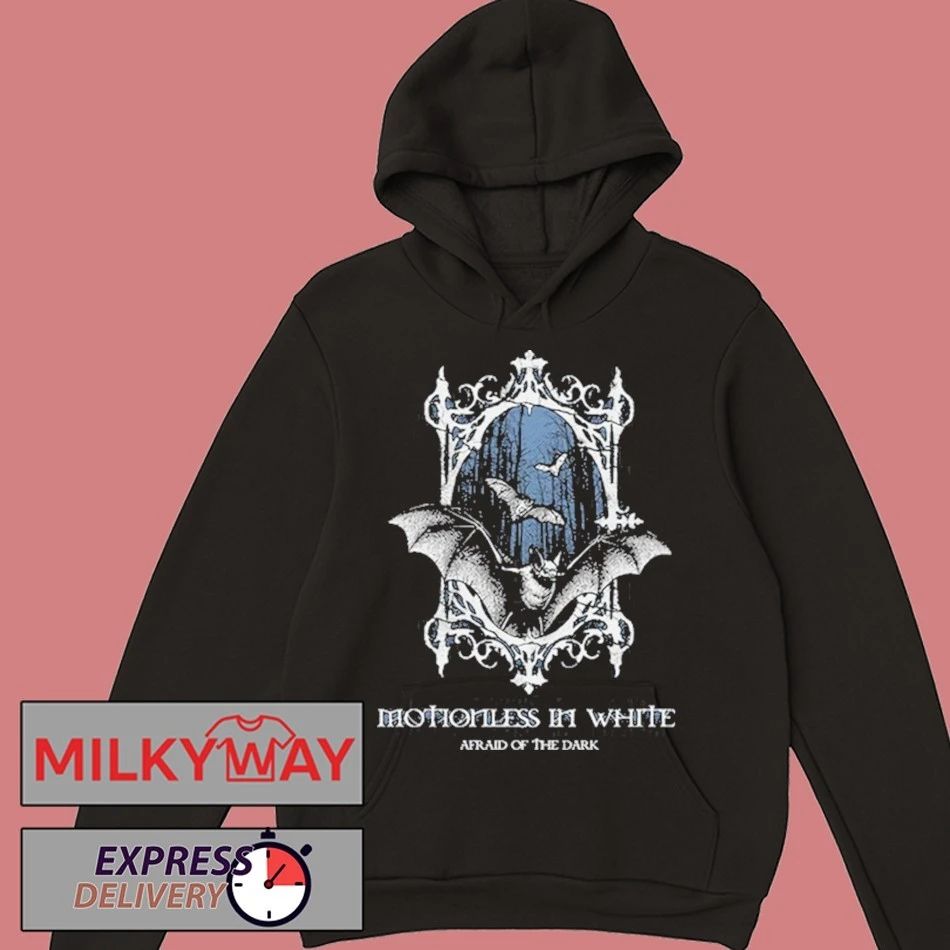 Motionless In White Afraid Of The Dark Bat T-Shirt