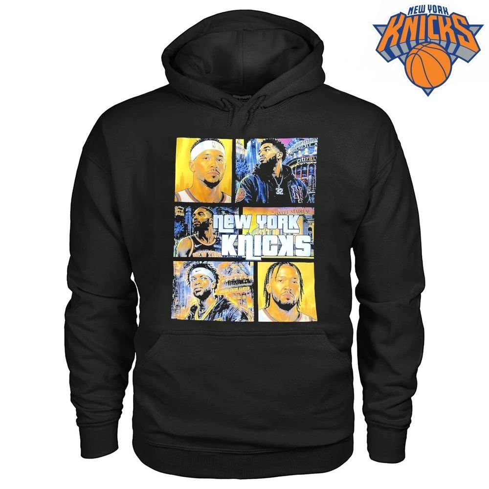 New York Knicks Players Collage Madison Square Garden NBA Finals 2026 Shirt