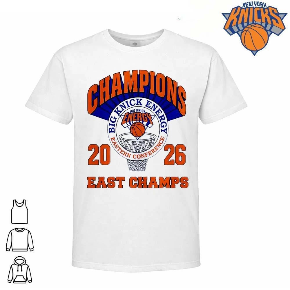 New York Knicks big energy basketball hoop champions 2026 Eastern Conference east champs T Shirt