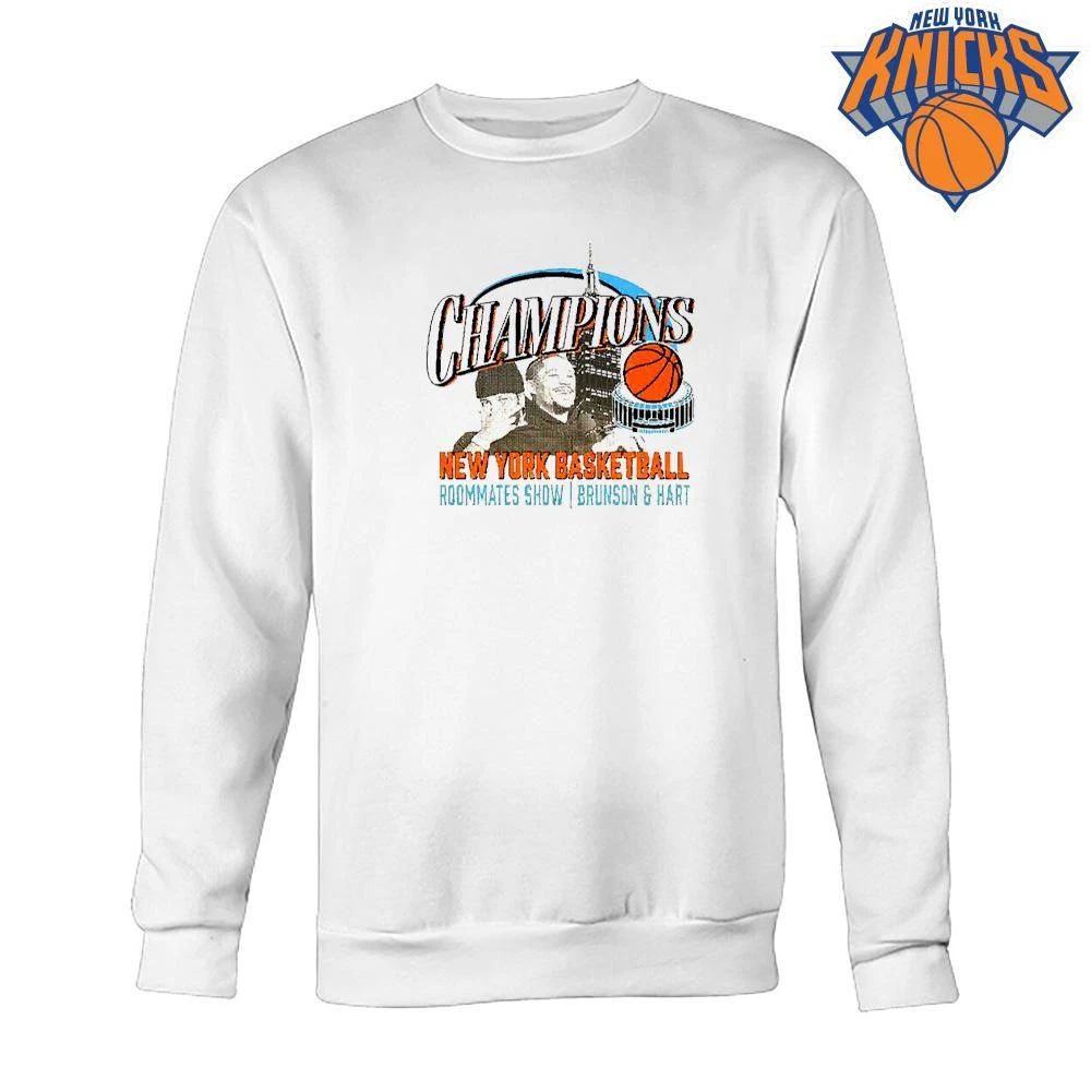New York Knicks Champions NBA 2026 Roommates Show Brunson Hart Basketball Shirt