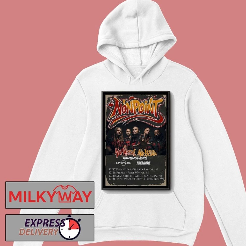 Nonpoint Nu Metal New Year Shows 2025 Poster shirt