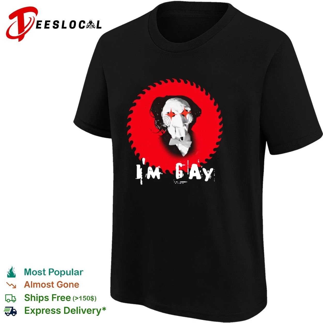 I’m Gay Saw Pride Jigsaw Billy the Puppet T-shirt