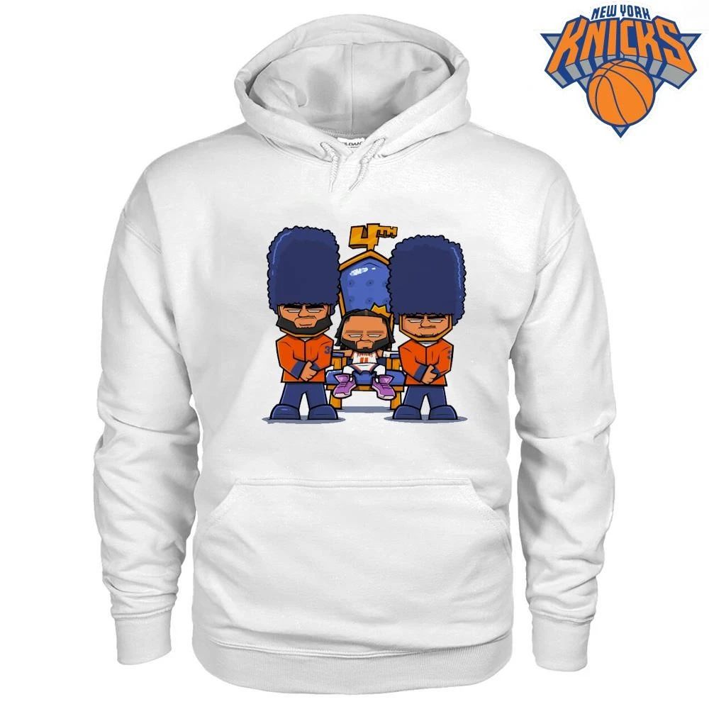 New York Knicks Jalen Brunson King On Throne Cartoon NBA Finals 2026 Shirt