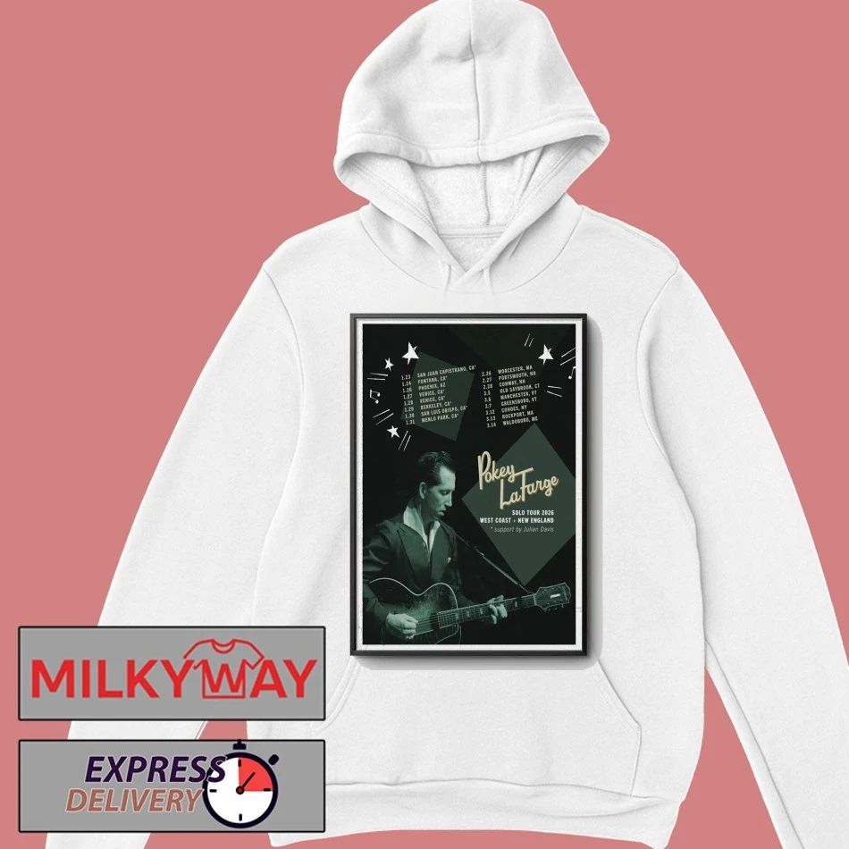 Poster Pokey LaFarge Tour Jan + Feb 2026 shirt