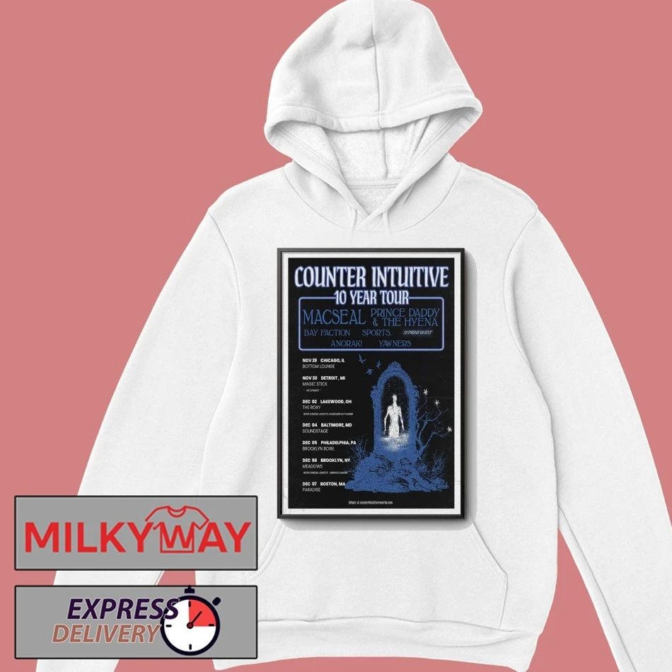 Yawners Counter Intuitive 10 Year Tour Poster shirt
