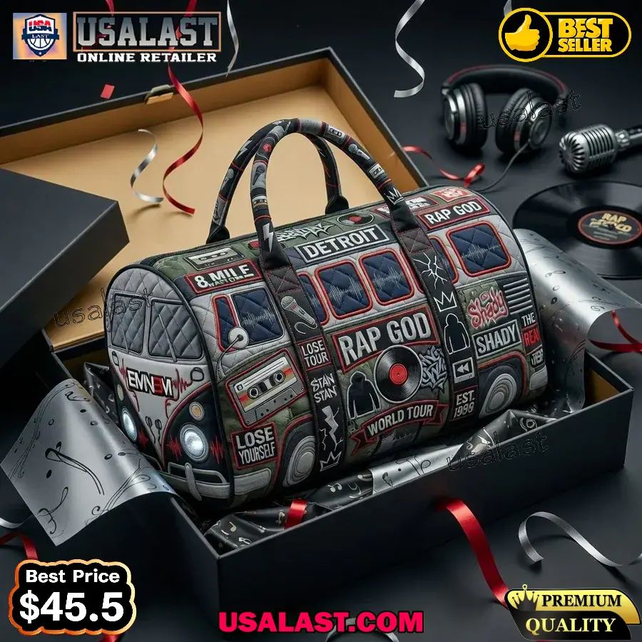 Eminem Rap God Quilted Duffle Bag