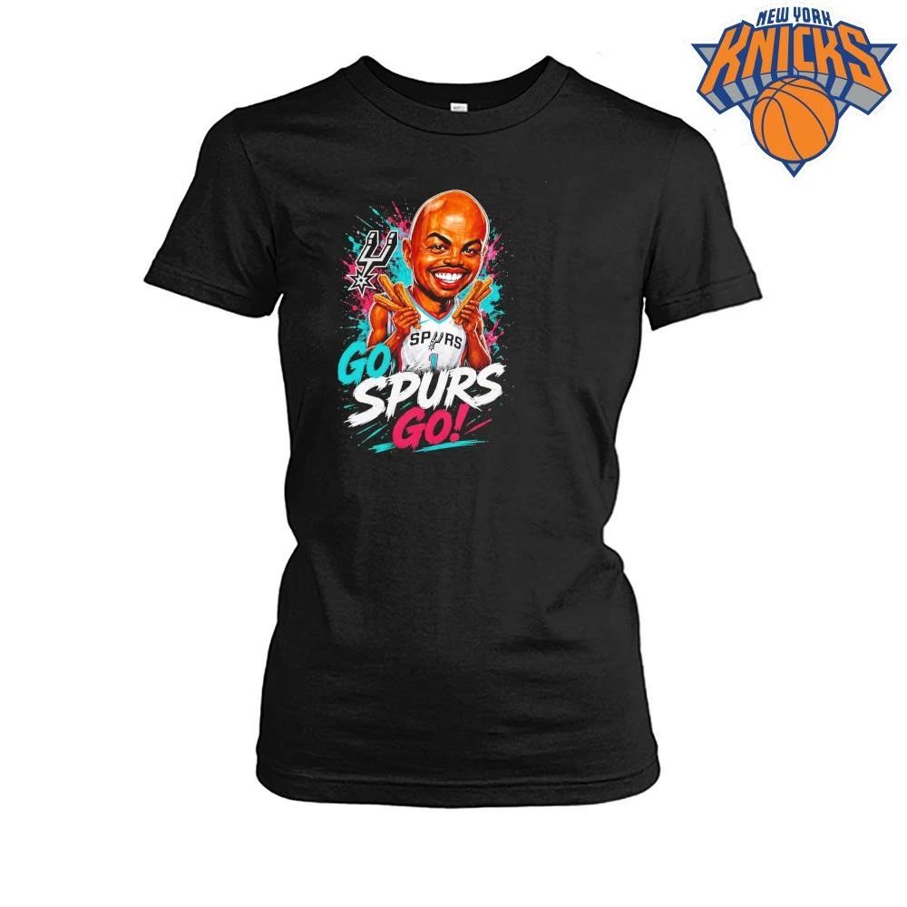 San Antonio Spurs Charles Barkley Eating Churros Go Spurs Go Cartoon Caricature NBA Finals 2026 Shirt