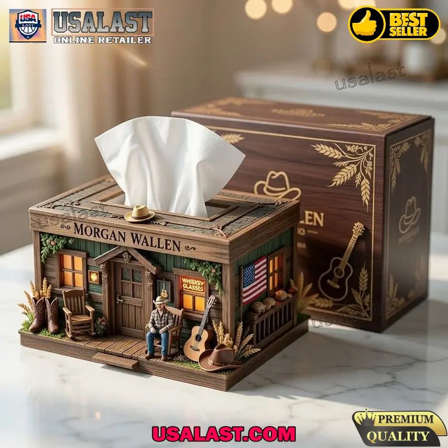 Morgan Wallen Custom 3D Plastic Tissue Box