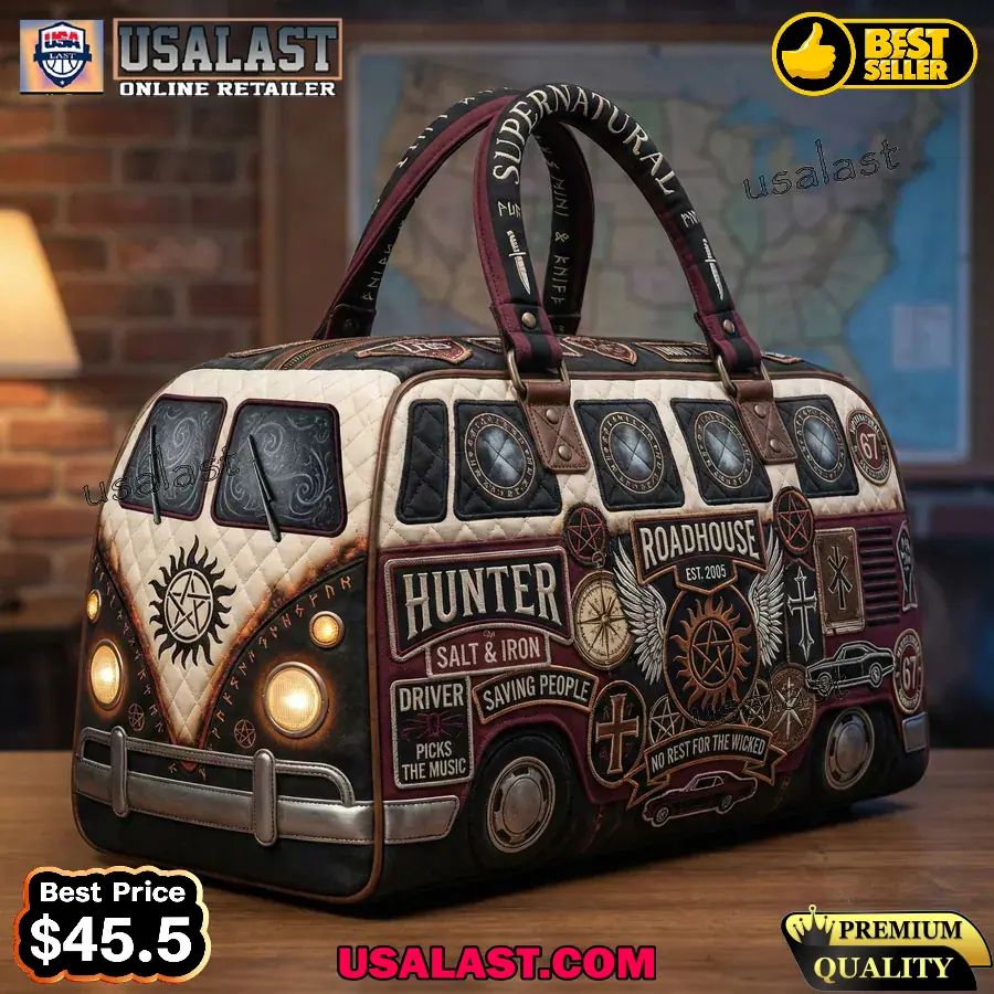 Supernatural Roadhouse Quilted Duffle Bag, Travel Bag