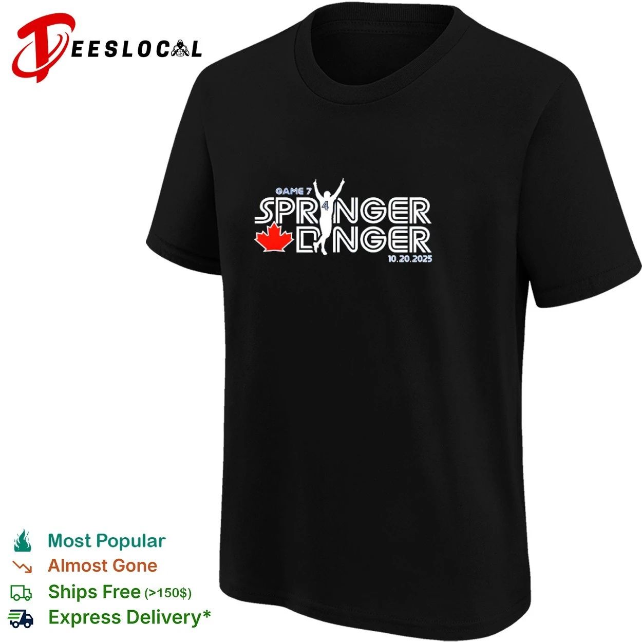 George Springer Game 7 Springer Dinger Toronto Blue Jays T-shirt