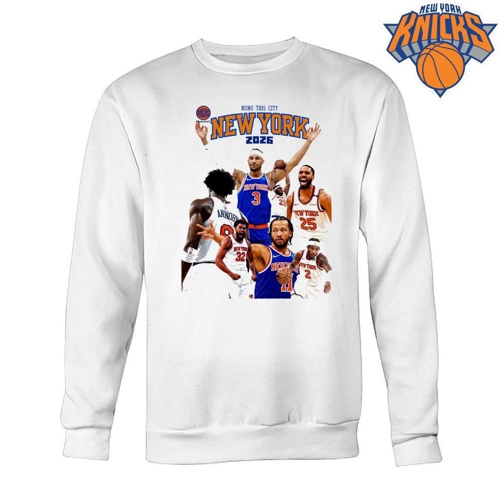 New York Knicks Runs This City Jalen Brunson Josh Hart Mikal Bridges OG Anunoby Basketball NBA Finals 2026 shirt