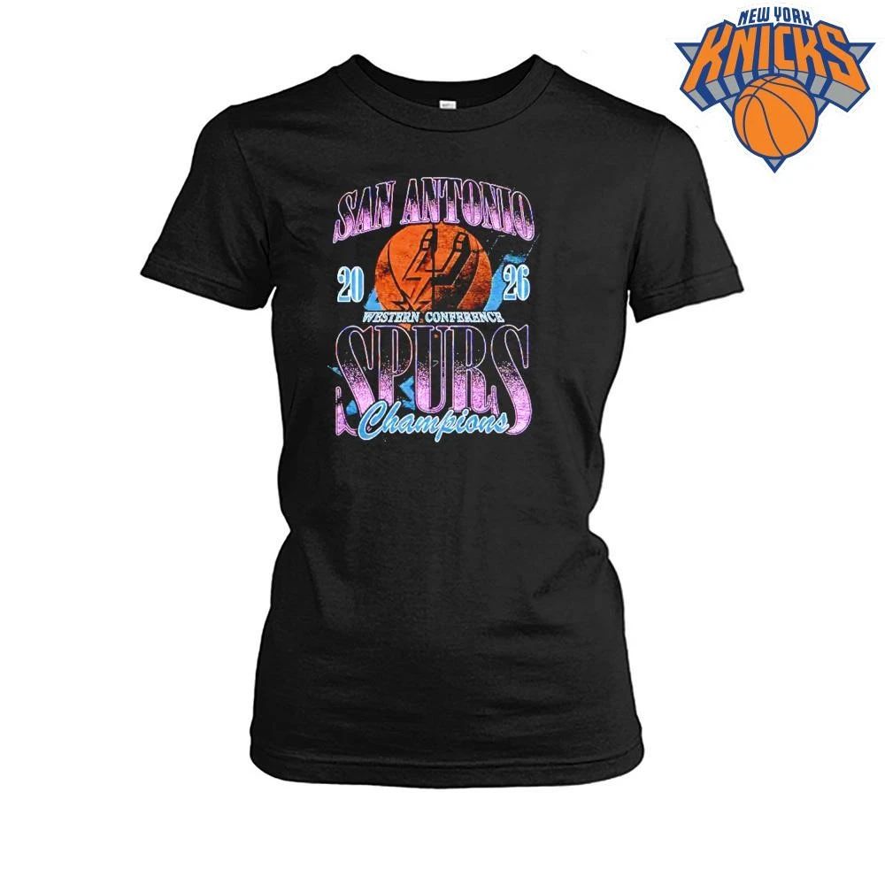 San Antonio Spurs Western Conference Champions Vintage Distressed Aesthetic Unisex NBA Finals Shirt