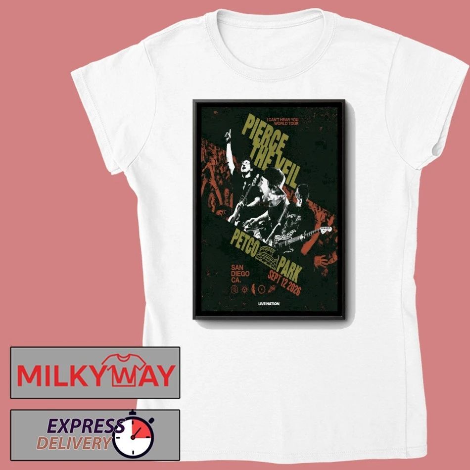 Pierce The Veil Tour San Diego CA On Sept 12 2026 Poster shirt