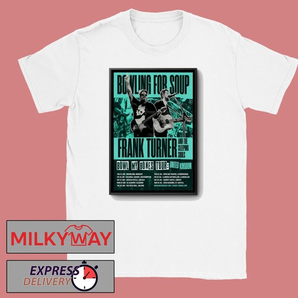 Bowling For Soup Bowl My Bones Tour UK 2026 Poster shirt
