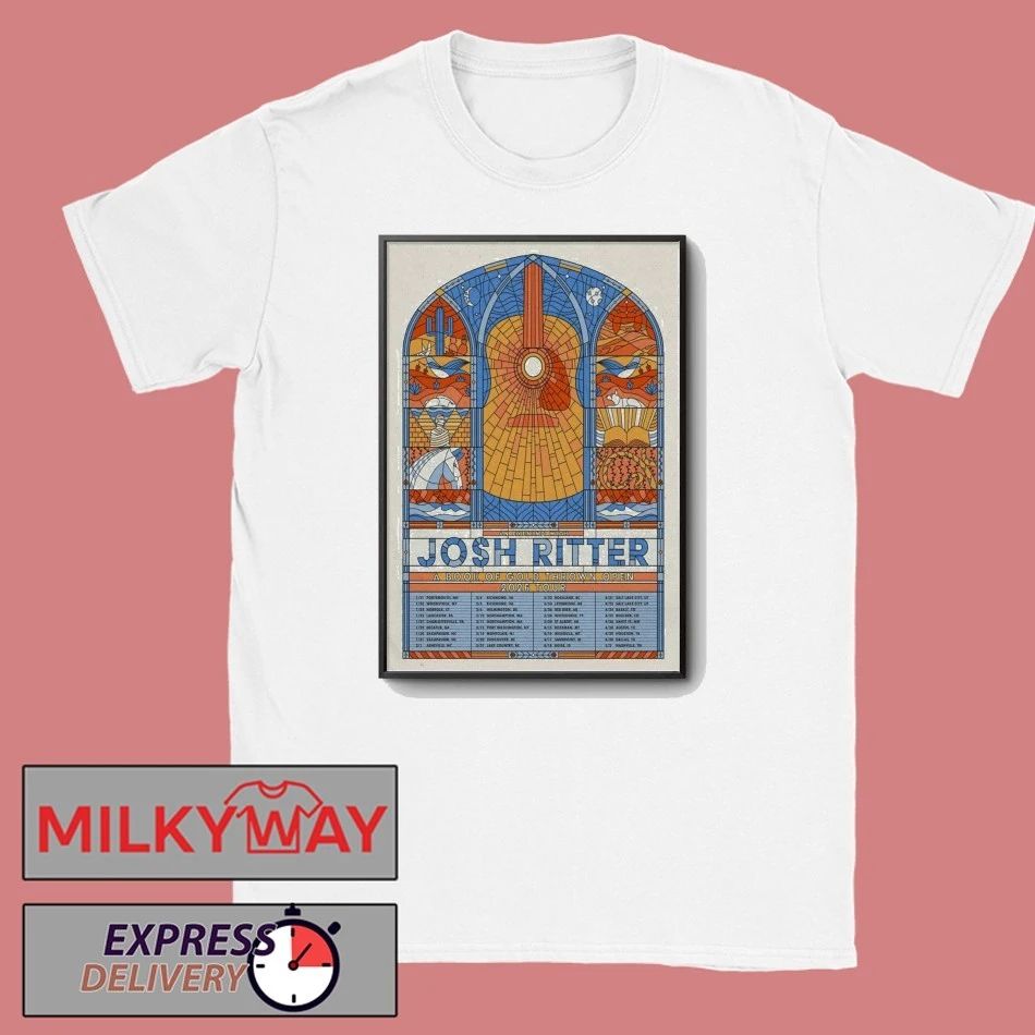 Josh Ritter A Book Of Gold Thrown Open 2026 Tour Poster shirt