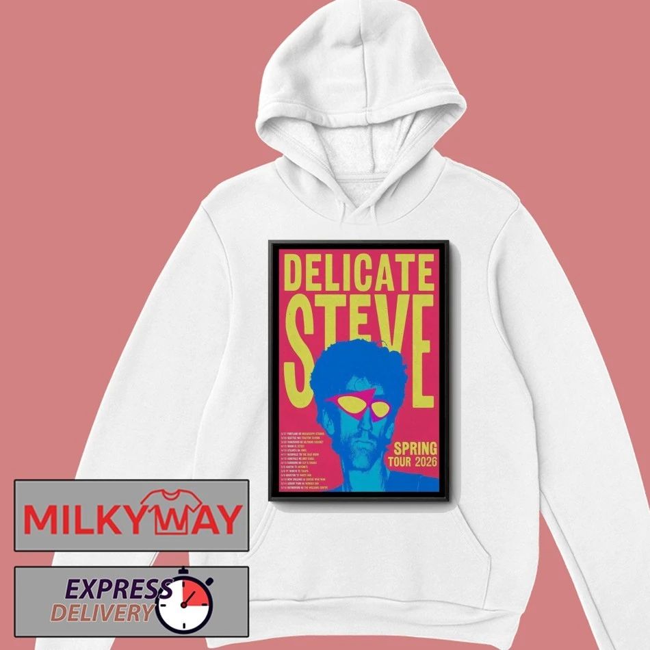 Delicate Steve Announces Spring Tour 2026 Poster shirt